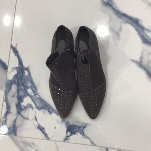 1. State Gray Ankle Booties with Studded Design